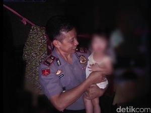 Cerita Kapolsek di Sukabumi yang Bantu Penyembuhan Balita Bibir Sumbing