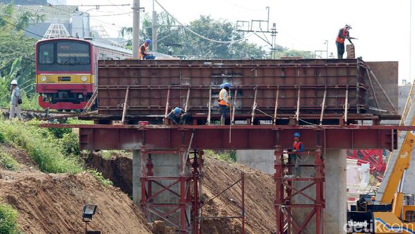 Progres Pembangunan Jalur DDT Manggarai-Cikarang
