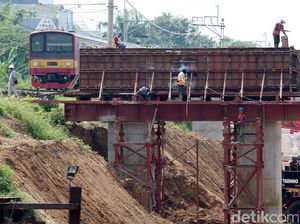 Progres Pembangunan Jalur DDT Manggarai-Cikarang
