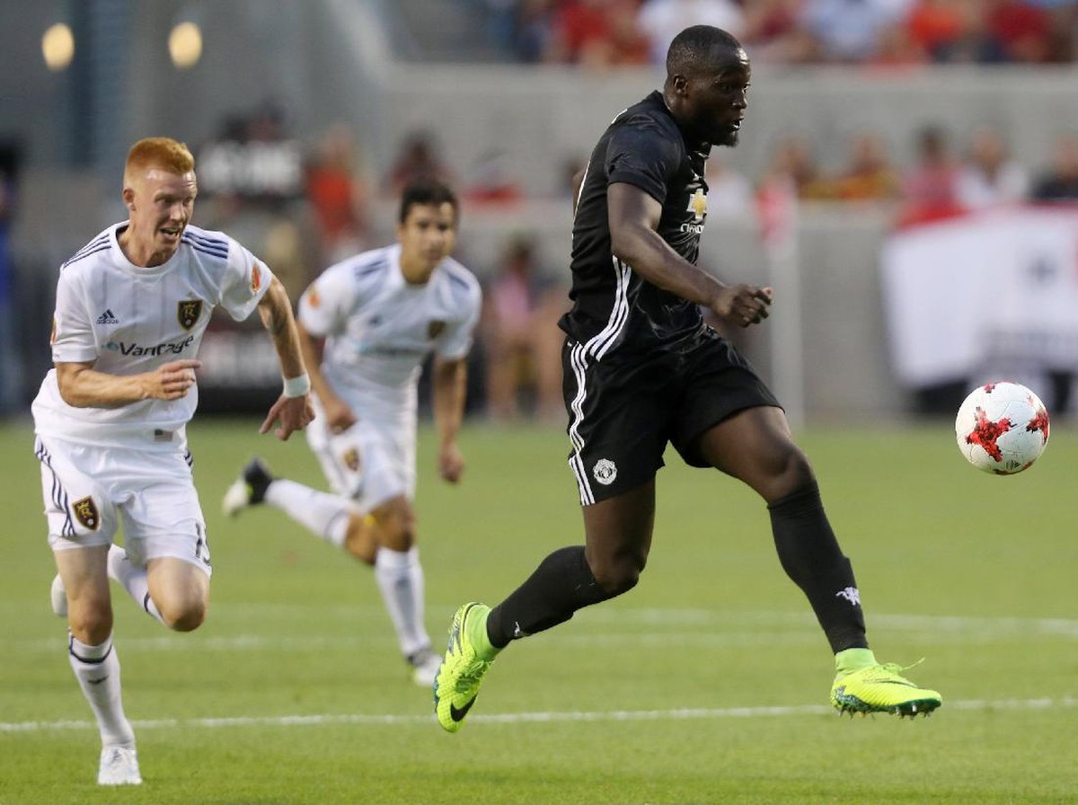 Penyerang Manchester United, Romelu Lukaku (Jim Urquhart/Reuters)