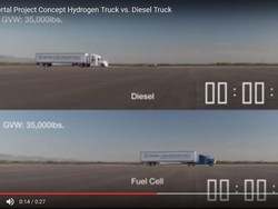 Terbukti, Truk Bertenaga Hidrogen Lebih Ngebut daripada Diesel