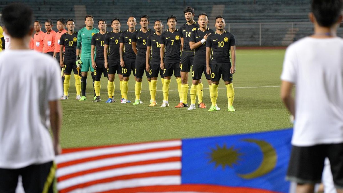 Timnas Malaysia siap tempur hadapi Indonsia (AFP PHOTO / TED ALJIBE)