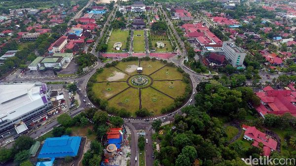 Cantiknya Kota Palangka Raya dari Udara