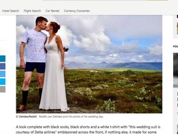 Gara-gara Kesalahan Maskapai, Traveler Ini Menikah Pakai Kaos