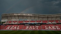Di sinilah Lukaku mencetak gol pertamanya dalam balutan seragam MU, dengan menghadapi tuan rumah Real Salt Lake. (Photo by Gene Sweeney Jr/Getty Images)