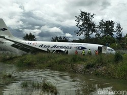 Pesawat Tri MG Asia Tergelincir, Runway Bandara Wamena Terblok