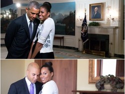 Pose-pose Kreatif Pasangan yang Tiru Foto Michelle dan Barack Obama