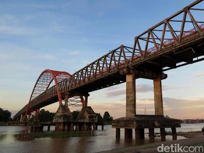 Megahnya Jembatan Kahayan Sang Ikon Palangka Raya
