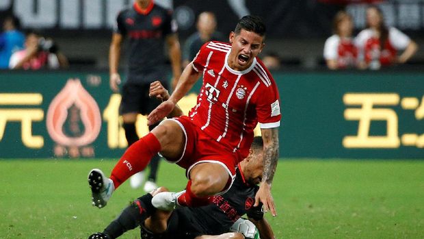 James Rodriguez bersama Bayern Munich di International Champions Cup 2017