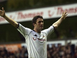 Robbie Keane bermain untuk Tottenham pada 2002 sampai 2008 dan 2009 sampai 2011 dengan Tottal 306 penampilan. Keane sempat mencicipi Liverpool pada 2008/2009 dengan bermain sebanyak 28 kali. (Foto: Jamie McDonald/Getty Images)