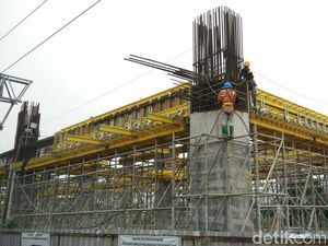 Penampakan Terkini Stasiun Kereta Bandara di Manggarai