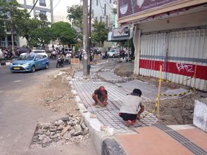 Semester I 2017, Kota Surabaya Bangun Pedestrian Sepanjang 5,2 Km