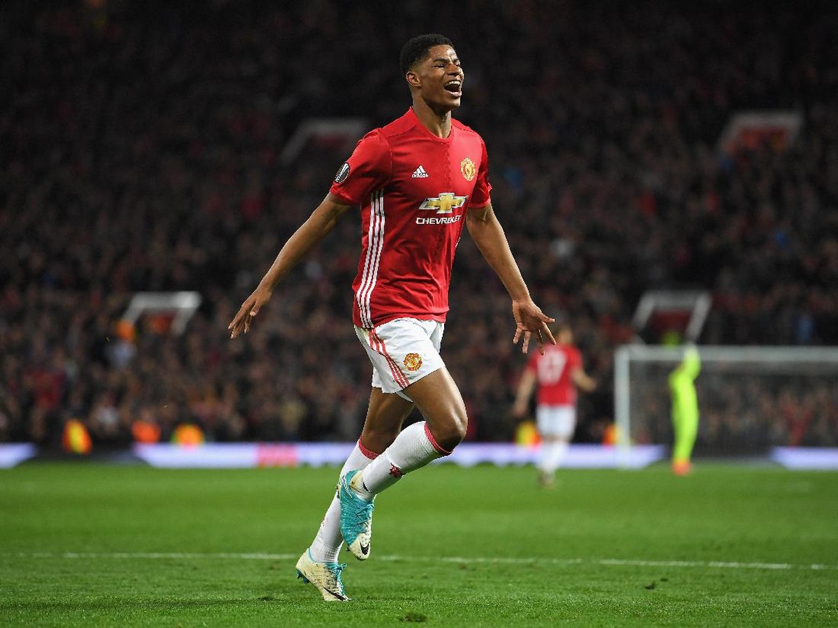 Striker Manchester United, Marcus Rashford (Foto: Laurence Griffiths/Getty Images)