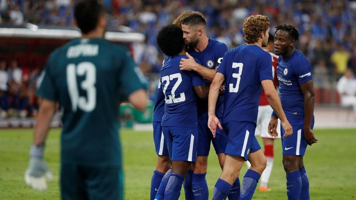 Chelsea Memimpin 2-0 atas Arsenal di Babak Pertama