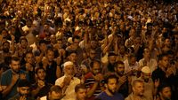 Protes Israel, Warga Palestina Doa Bersama