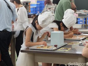 Foto: Belajar Melukis Kue di Jepang