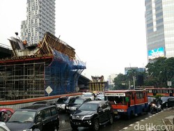 Progres Proyek Flyover Pancoran Sudah Capai 45%