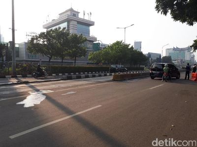 Bebas Macet, Jalan Salemba Raya Kini Lengang Saat Contraflow