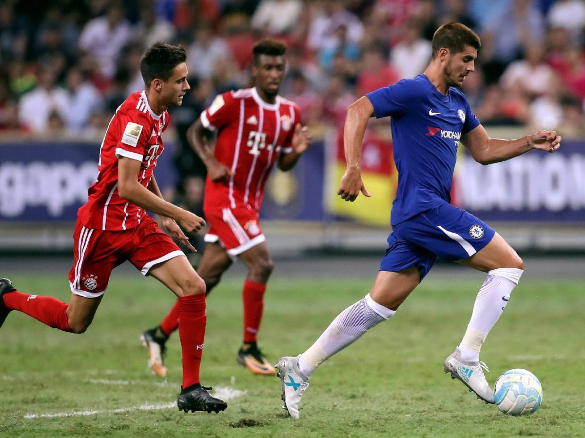 Pemain Chelsea, Alvaro Morata (Yong Teck Lim/Reuters)