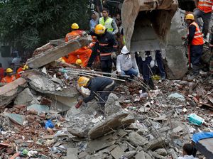 Bangunan di India Tiba-tiba Ambruk, 11 Orang Tewas Termasuk 8 Anak-anak