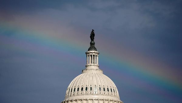Cantiknya, Pelangi Hiasi Langit Amerika