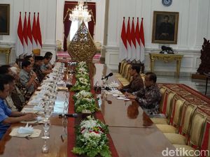Jokowi Ditemui Purnawirawan TNI untuk Bahas Pancasila di Istana
