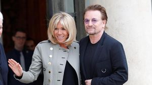 Foto: Akrabnya Istri Presiden Prancis dengan Bono U2