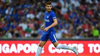 Morata beraksi di Natioal Stadium, Selasa (25/7/2017), pada menit 63. Pemain 24 tahun itu menggantikan Jeremie Boga. (Thananuwat Srirasant/Getty Images)