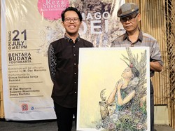 Lukisan Galih Reza Suseno Terinspirasi dari Sosok Pramoedya Ananta Toer