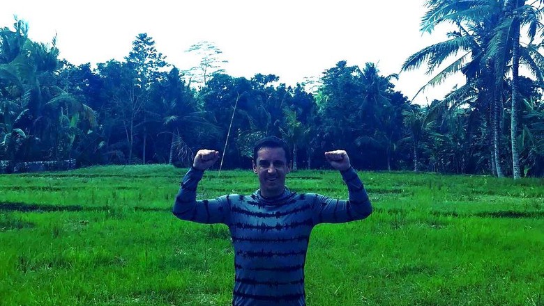 Gary Neville asyik liburan di tempat Ubud, Bali (Instagram/@gneville2) Gary Neville asyik liburan di tempat Ubud, Bali (Instagram/@gneville2)