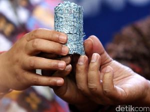 Foto: Begini Bentuk Uang Palsu yang Sudah Dihancurkan