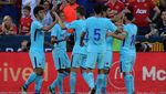 Aksi-Aksi Barcelona Taklukkan Setan Merah