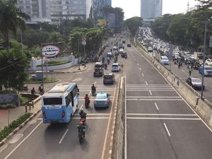 Jurus Ngeles Pemotor Saat Ketangkap Basah Masuki JLNT Casablanca