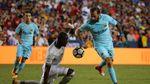 Aksi-Aksi Barcelona Taklukkan Setan Merah
