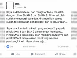 Teori Bumi Datar, Orangtua Siswa Bilang Masalah Sudah Selesai