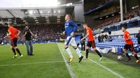 Rooney bermain penuh dalam pertandingan yang dimenangi Everton dengan skor 1-0 tersebut. (Action Images via Reuters/Carl Recine)
