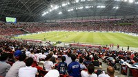 Inter masih akan berduel melawan Chelsea di stadion yang sama, Sabtu (29/7). (Lionel Ng/Getty Images)