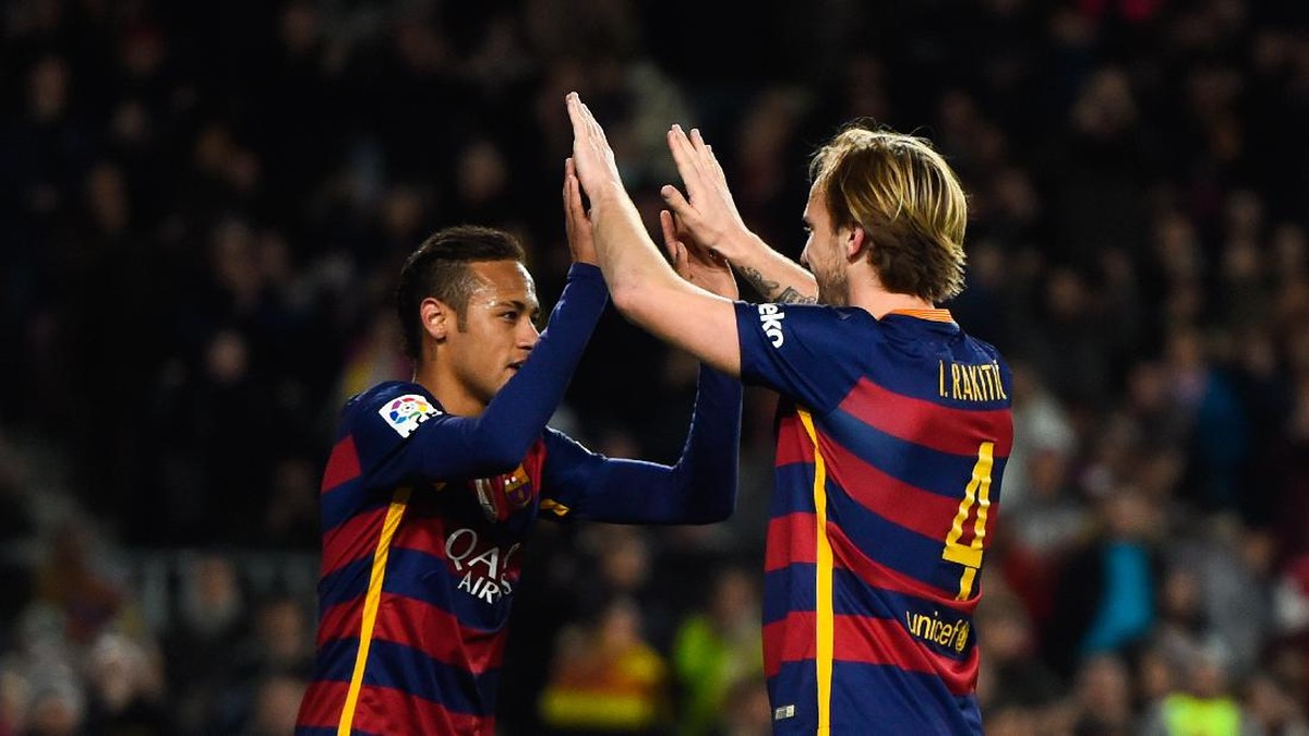 Ivan Rakitic dan Neymar (David Ramos/Getty Images)