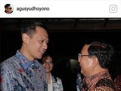 AHY Sempat Ngobrol 4 Mata dengan Prabowo, Apa yang Dibahas?