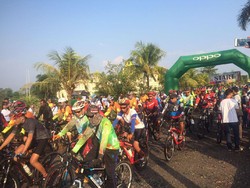 Gowes Pesona Nusantara Juga Sambangi Lampung Timur