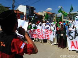 Ratusan Keluarga Besar Persis Bandung Aksi Bela Al Aqsa