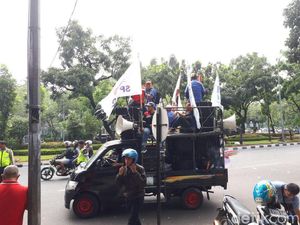 Tengah Hari, Demo Pekerja JICT di Kementerian BUMN Bubar