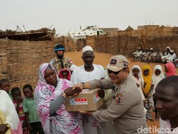 Polri dan Dubes RI Beri Bantuan ke Pengungsi Internal di Sudan