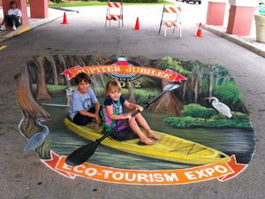 Gambar 3D Super Keren di Jalanan Ini Buatan Emak-emak Gambar 3D Super Keren di Jalanan Ini Buatan Emak-emak