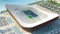 Al Shamal rencananya akan diresmikan pada 2017. Memiliki kapasitas 45.120 tempat duduk, stadion ini memiliki desain yang terinspirasi dari perahu tradisional negara-negara Arab (Foto: welt.de)