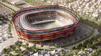 Thani bin Jassim Stadium dikenal juga sebagai Al-Gharrafa Stadium. Sudah berdiri sejak 2003, stadion ini akan di-make over untuk menjadi tuan rumah Piala Dunia 2022. (Foto: goexplore)