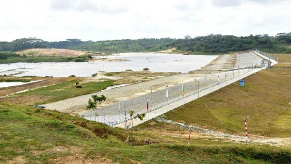 Bendungan Teritip Mulai Diisi Air