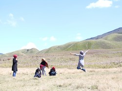 Bersama teman di Bromo
