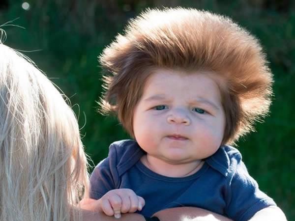 Foto: 10 Bayi yang Terlahir dengan Rambut Unik, Gemas!