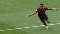 Alexis Sanchez saat ini merupakan pemain pilar untuk Arsenal, yang dibelanya sejak tahun 2014 setelah dipersilakan bergabung dengan tim lain oleh Barcelona. (Foto: AFP PHOTO / QUIQUE GARCIA)